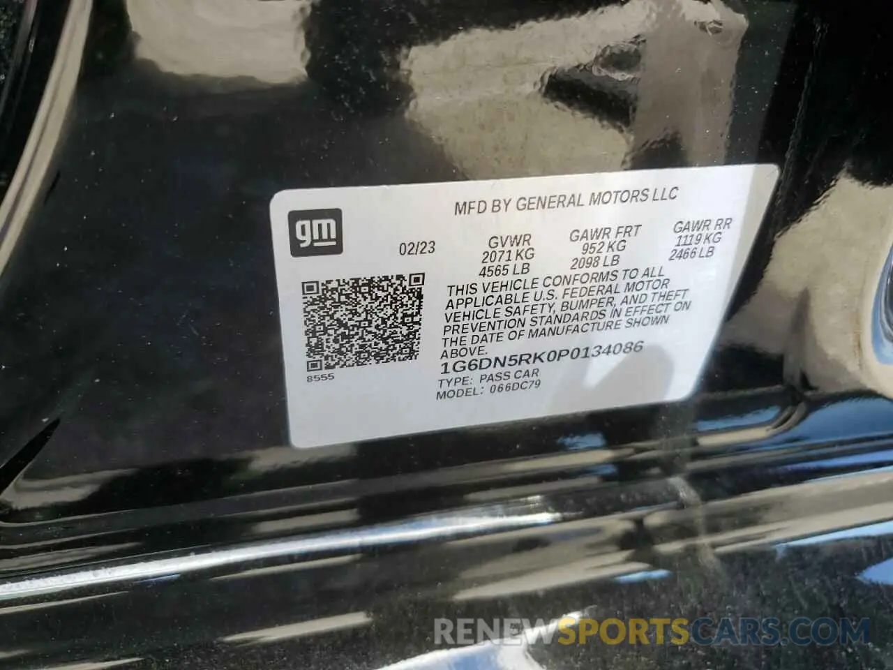 13 fotografías del automóvil dañado 1G6DN5RK0P0134086 CADILLAC CT5 2023