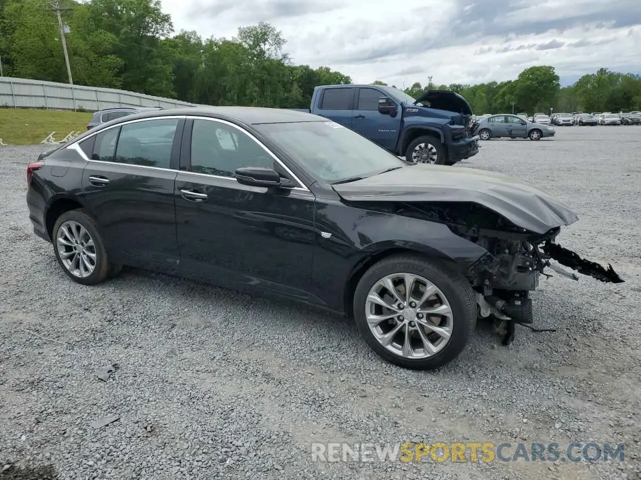 4 fotografías del automóvil dañado 1G6DS5RK6P0131959 CADILLAC CT5 2023