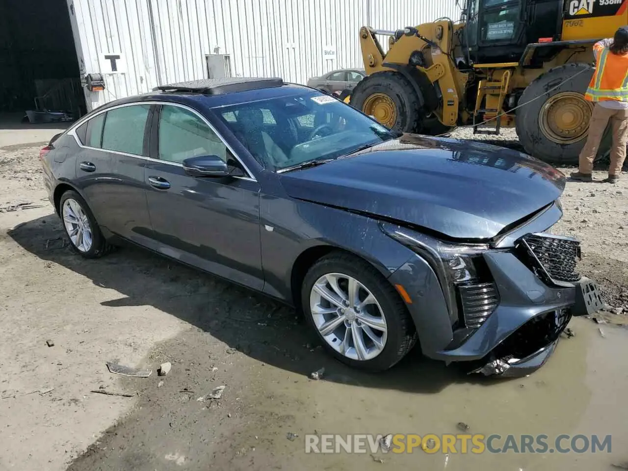 4 fotografías del automóvil dañado 1G6DS5RK6S0106455 CADILLAC CT5 2025