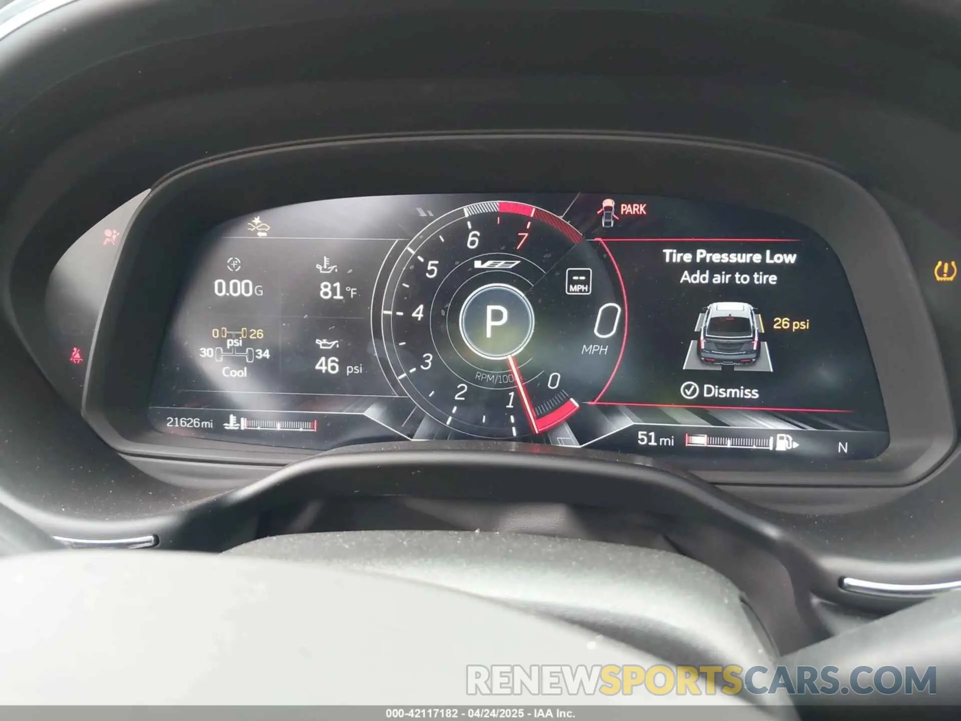 7 fotografías del automóvil dañado 1G6DY5R61P0810684 CADILLAC CT5-V 2023