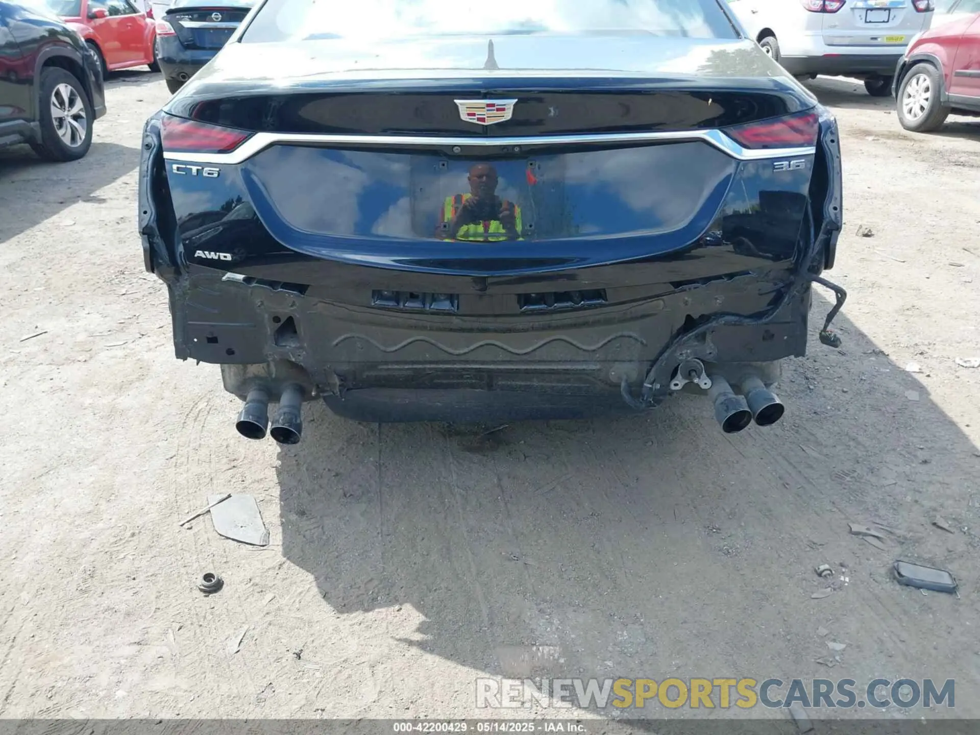 6 fotografías del automóvil dañado 1G6KD5RS3KU123885 CADILLAC CT6 2019