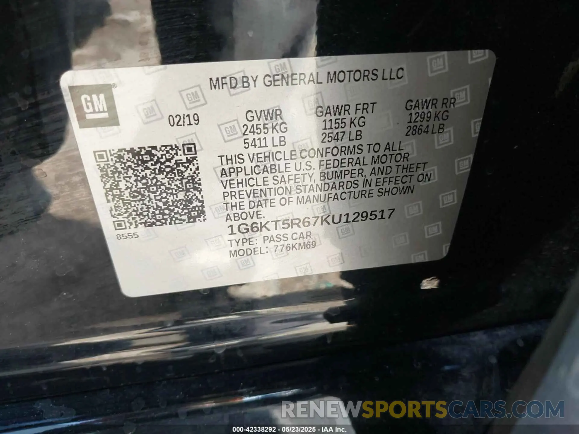 9 fotografías del automóvil dañado 1G6KT5R67KU129517 CADILLAC CT6 2019
