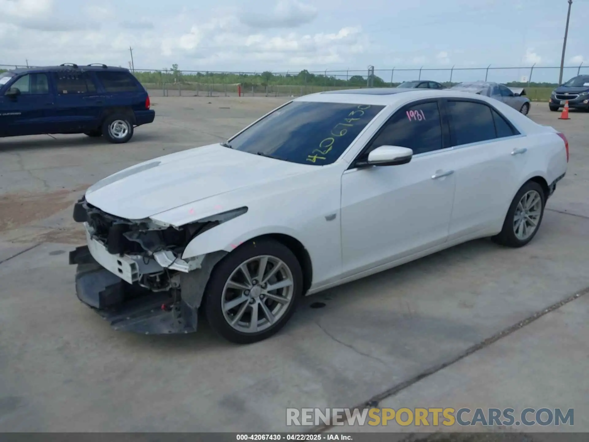 2 fotografías del automóvil dañado 1G6AR5SS7K0100804 CADILLAC CTS 2019