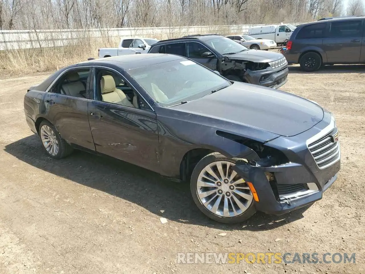 4 fotografías del automóvil dañado 1G6AX5SS1K0101825 CADILLAC CTS 2019