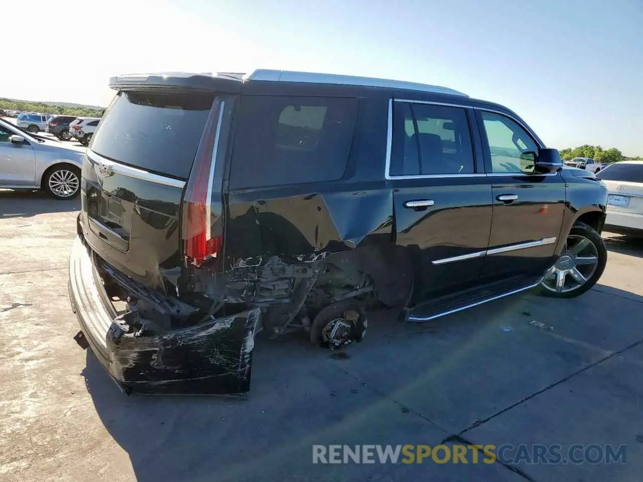 3 fotografías del automóvil dañado 1GYS3BKJ0KR272557 CADILLAC ESCALADE 2019