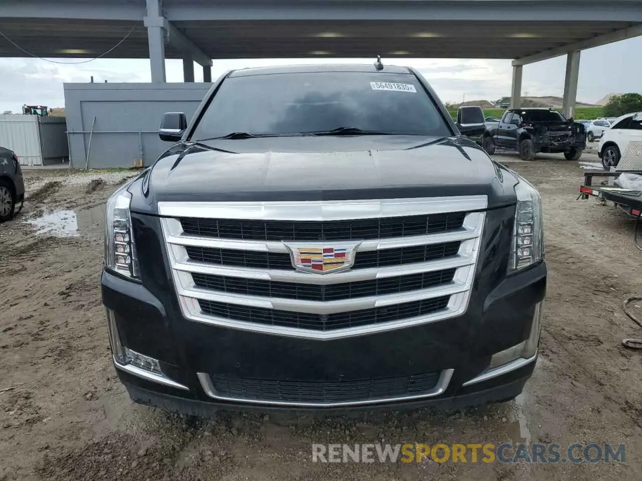 5 fotografías del automóvil dañado 1GYS3HKJ1KR296238 CADILLAC ESCALADE 2019