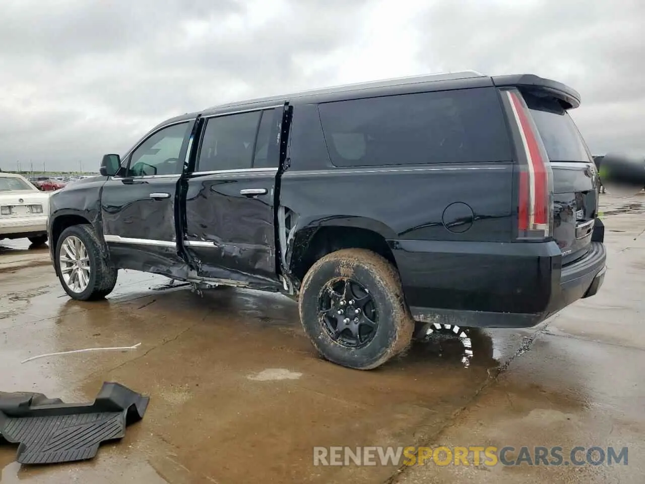 2 fotografías del automóvil dañado 1GYS3JKJXKR210075 CADILLAC ESCALADE 2019