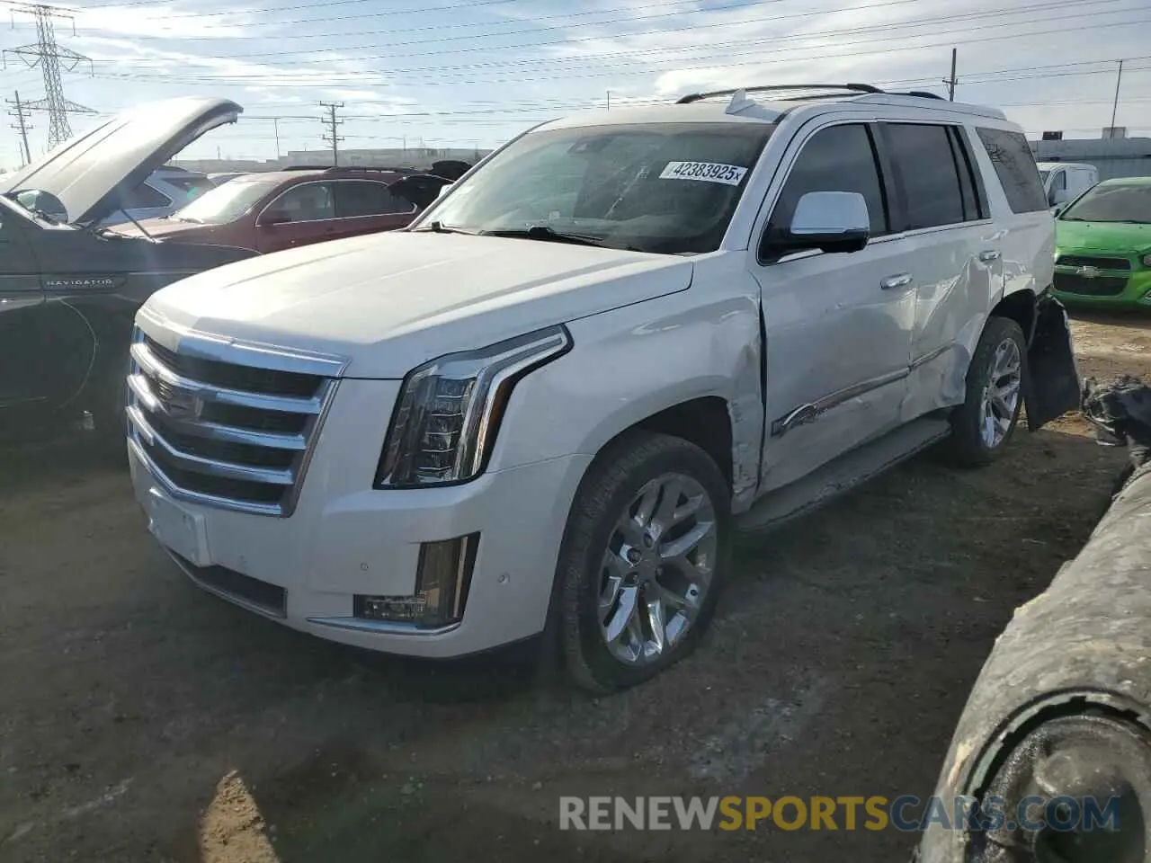 1 fotografías del automóvil dañado 1GYS4BKJ4KR154475 CADILLAC ESCALADE 2019