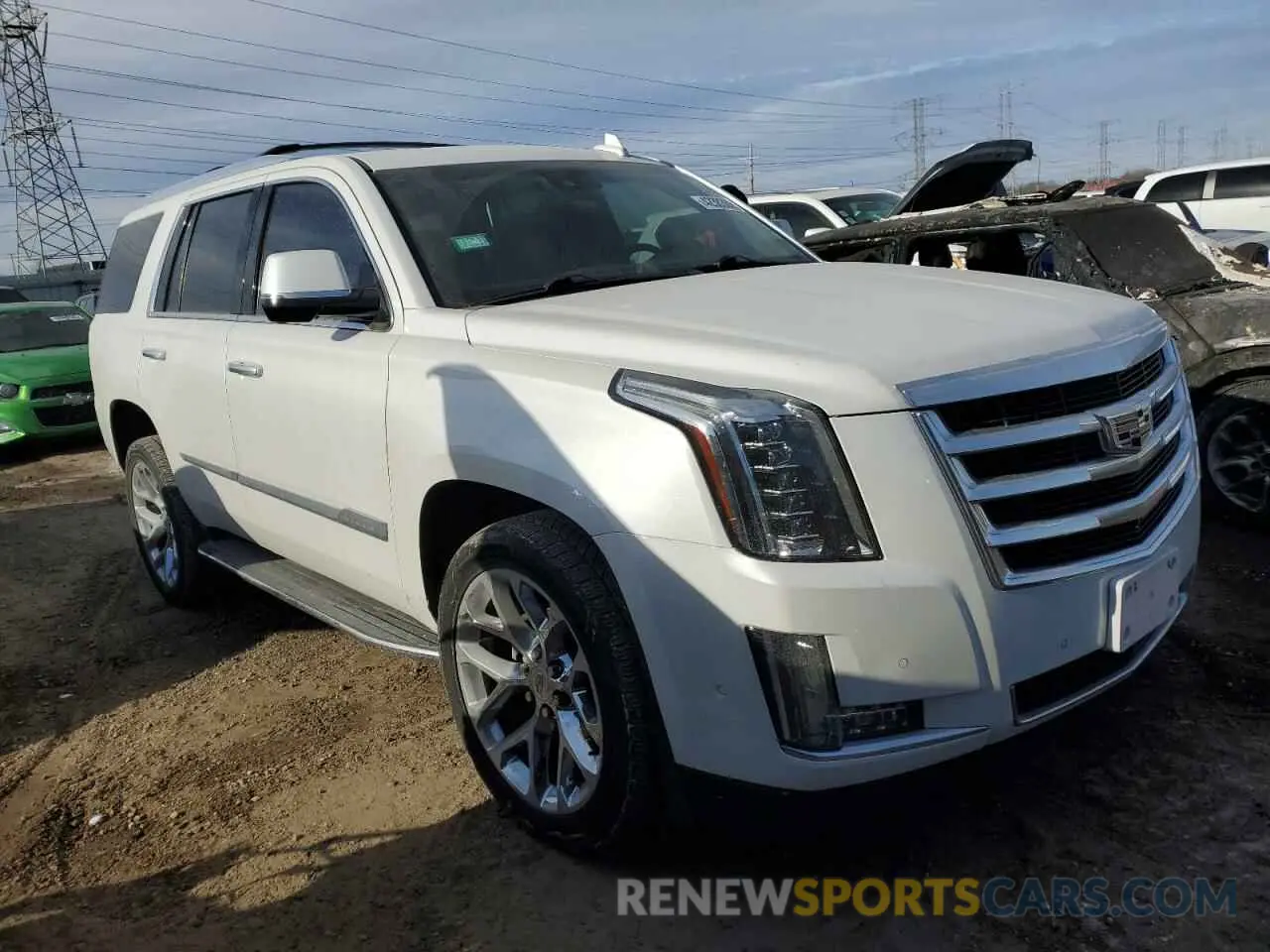 4 fotografías del automóvil dañado 1GYS4BKJ4KR154475 CADILLAC ESCALADE 2019