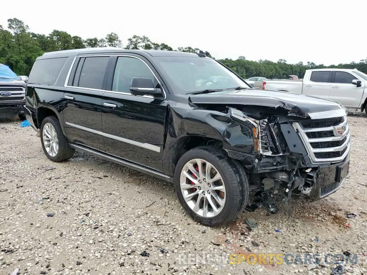 4 fotografías del automóvil dañado 1GYS4JKJ6KR134481 CADILLAC ESCALADE 2019