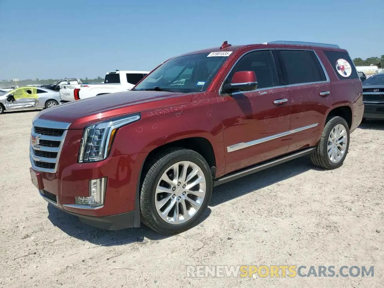 1 fotografías del automóvil dañado 1GYS3CKJ6LR146971 CADILLAC ESCALADE 2020