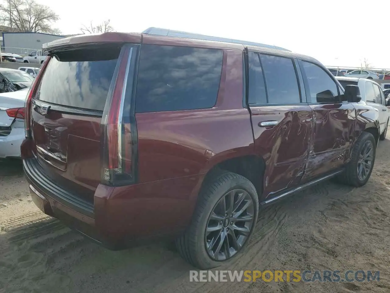 3 fotografías del automóvil dañado 1GYS4DKJ4LR175789 CADILLAC ESCALADE 2020