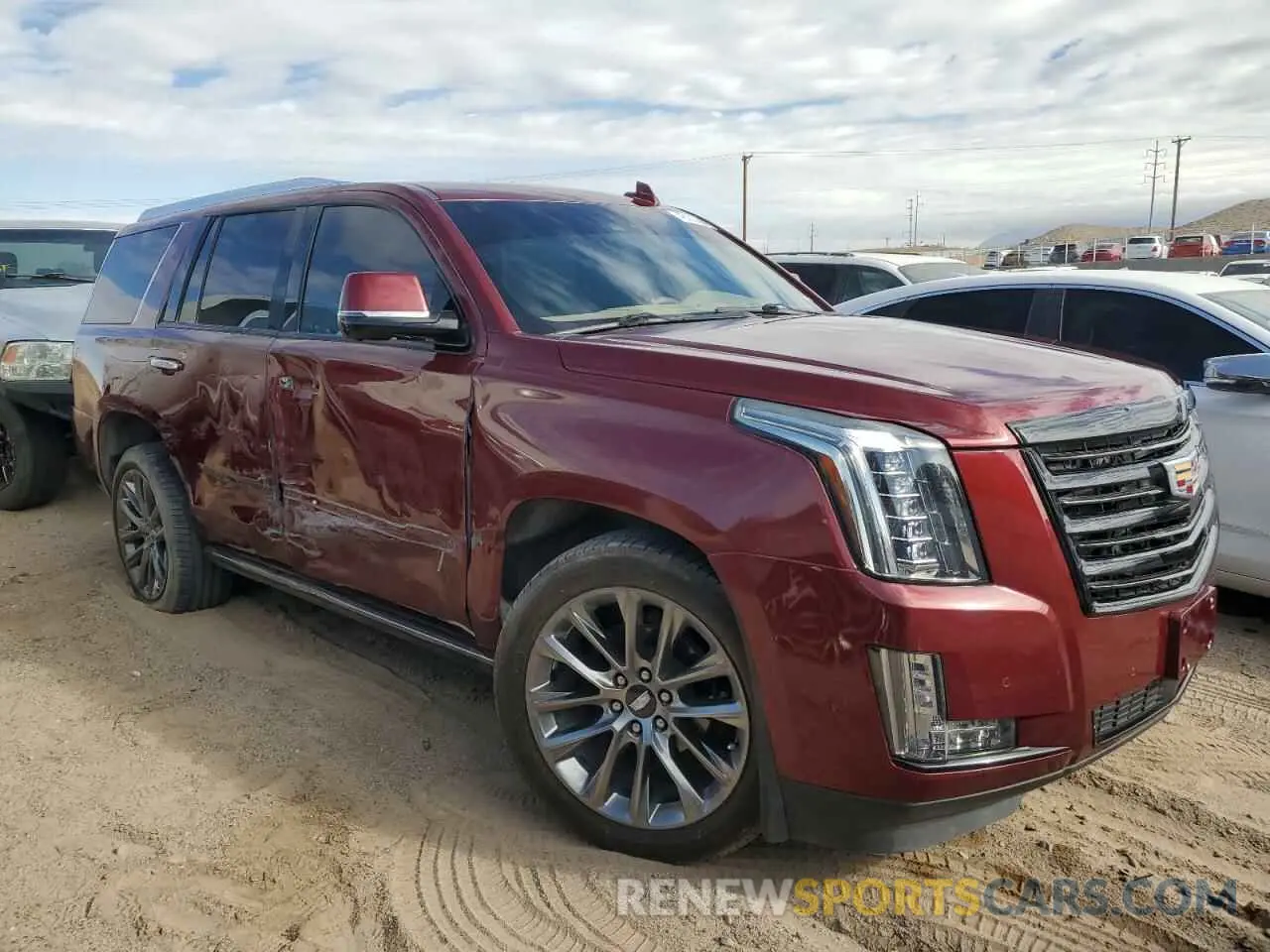 4 fotografías del automóvil dañado 1GYS4DKJ4LR175789 CADILLAC ESCALADE 2020