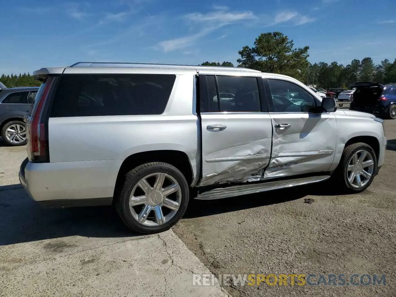 3 fotografías del automóvil dañado 1GYS4HKJ8LR111021 CADILLAC ESCALADE 2020