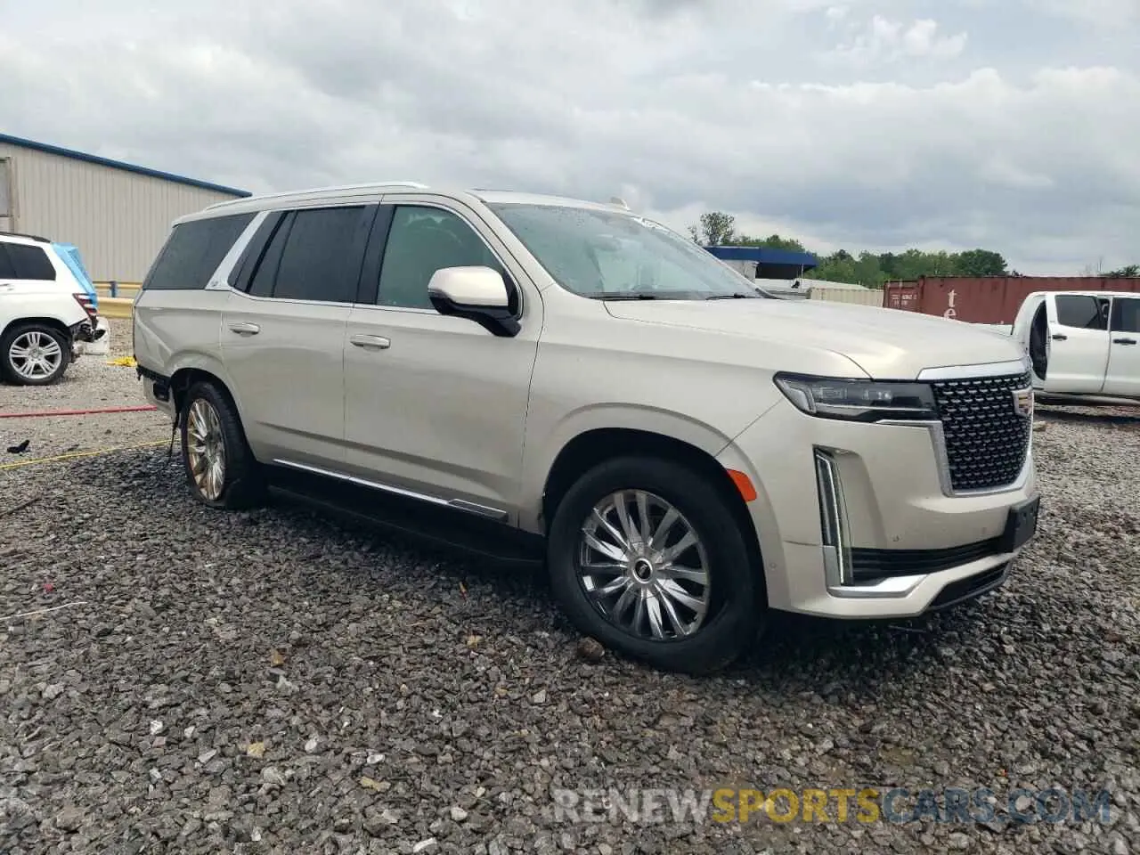 4 fotografías del automóvil dañado 1GYS3BKL1MR253813 CADILLAC ESCALADE 2021