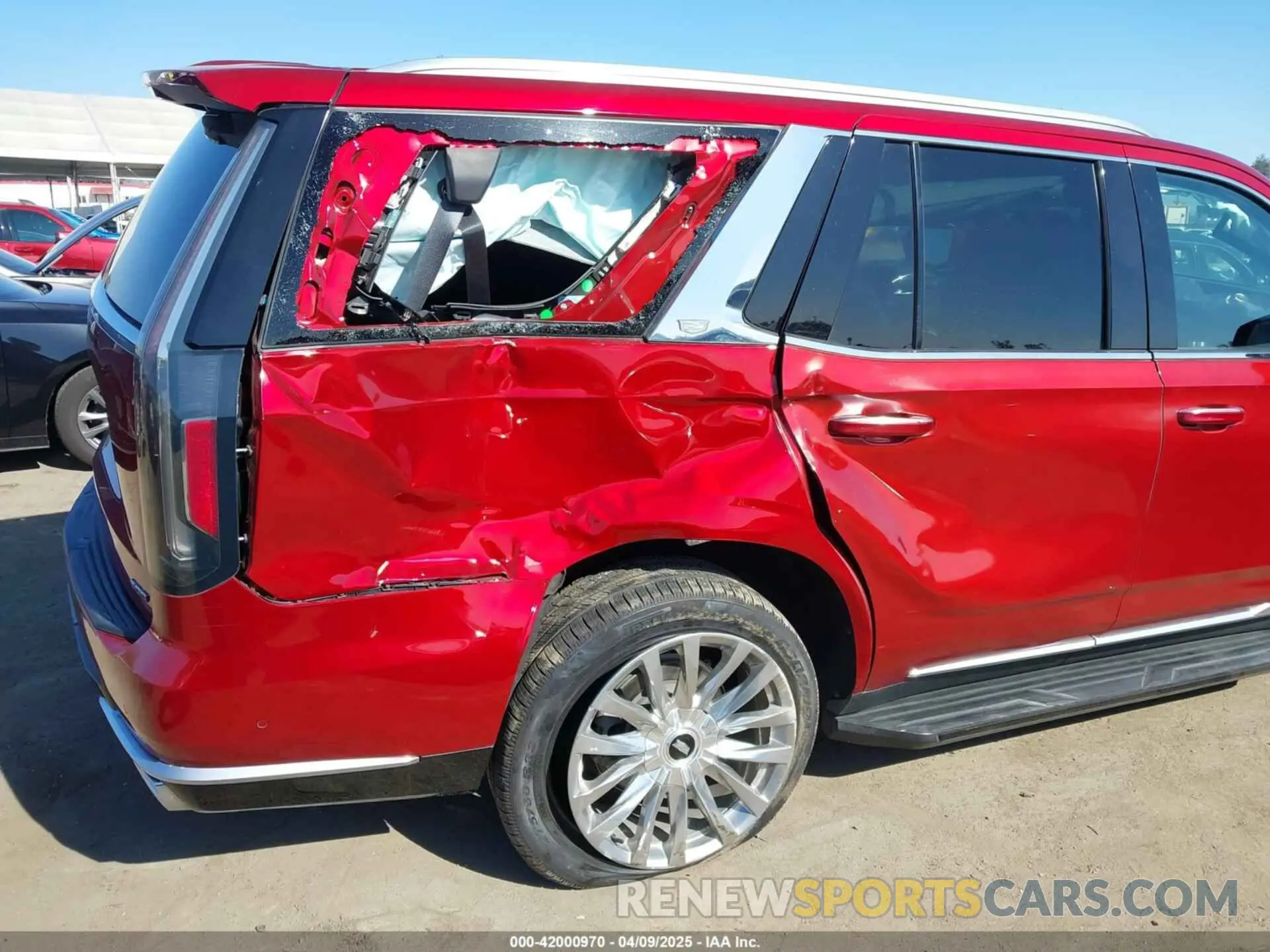 17 fotografías del automóvil dañado 1GYS3BKL8MR260368 CADILLAC ESCALADE 2021