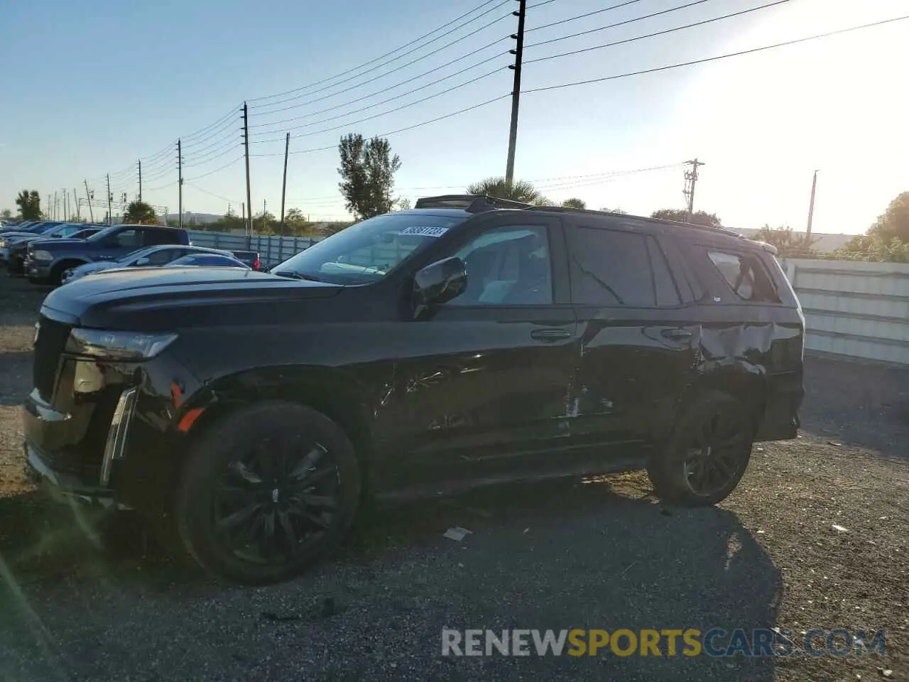 1 fotografías del automóvil dañado 1GYS3FKL4MR482588 CADILLAC ESCALADE 2021