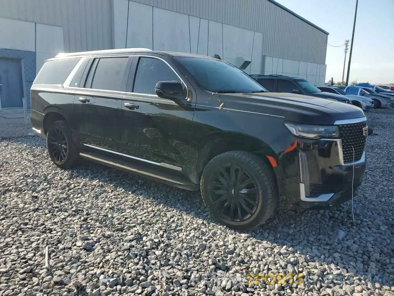 4 fotografías del automóvil dañado 1GYS3JKL6MR199421 CADILLAC ESCALADE 2021