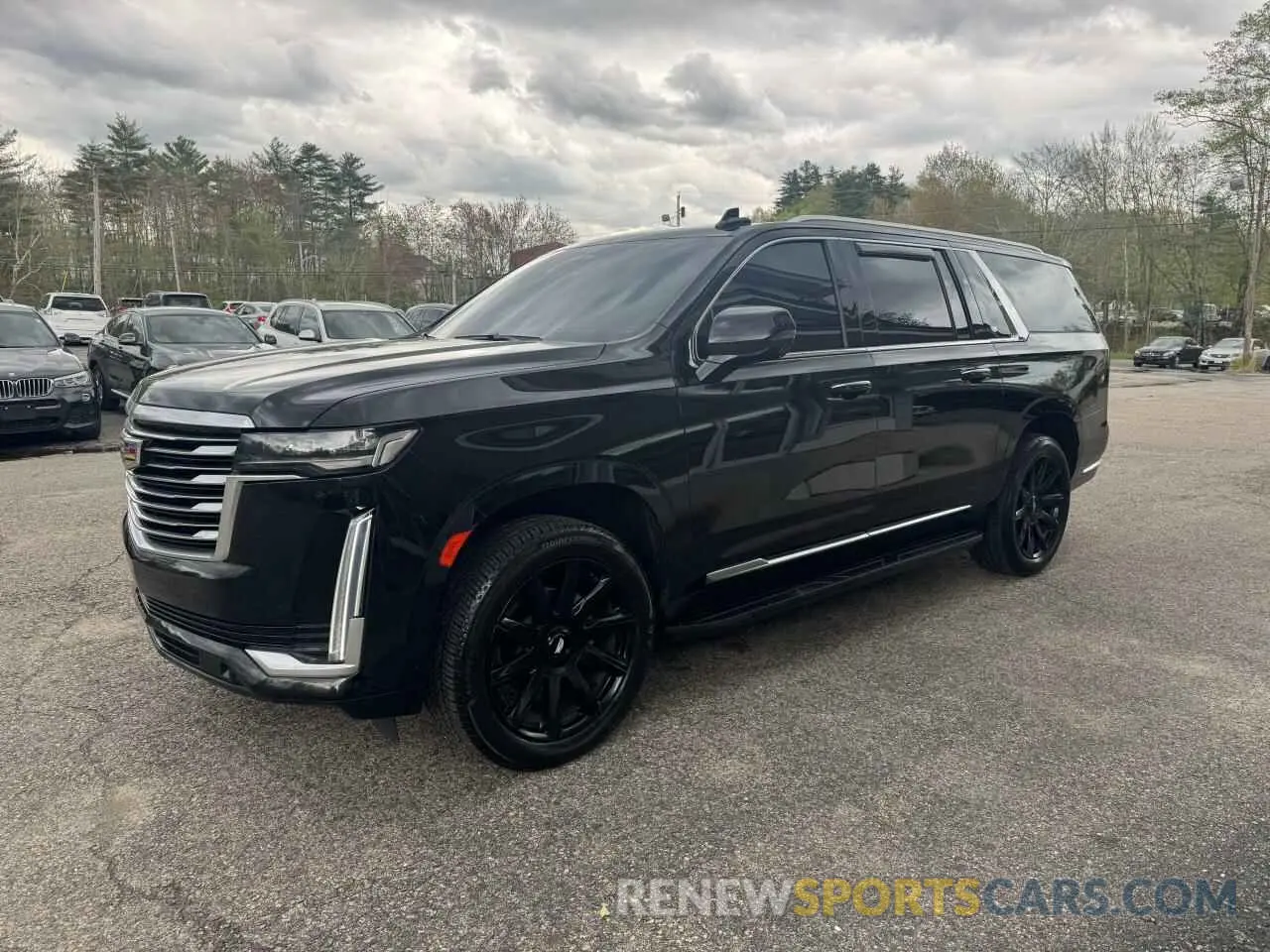 2 fotografías del automóvil dañado 1GYS3MKL5MR365333 CADILLAC ESCALADE 2021
