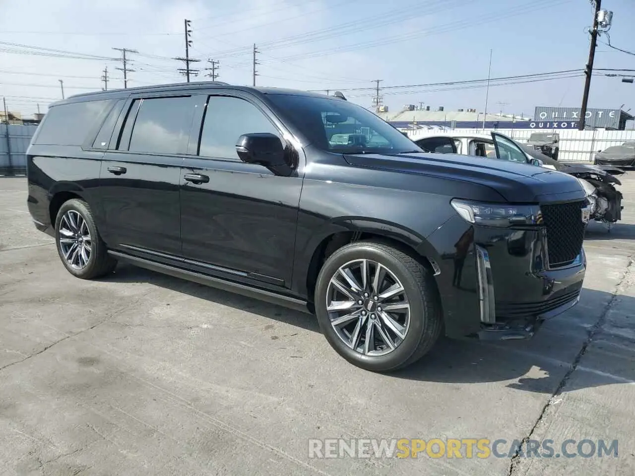 4 fotografías del automóvil dañado 1GYS3PKL2MR365209 CADILLAC ESCALADE 2021