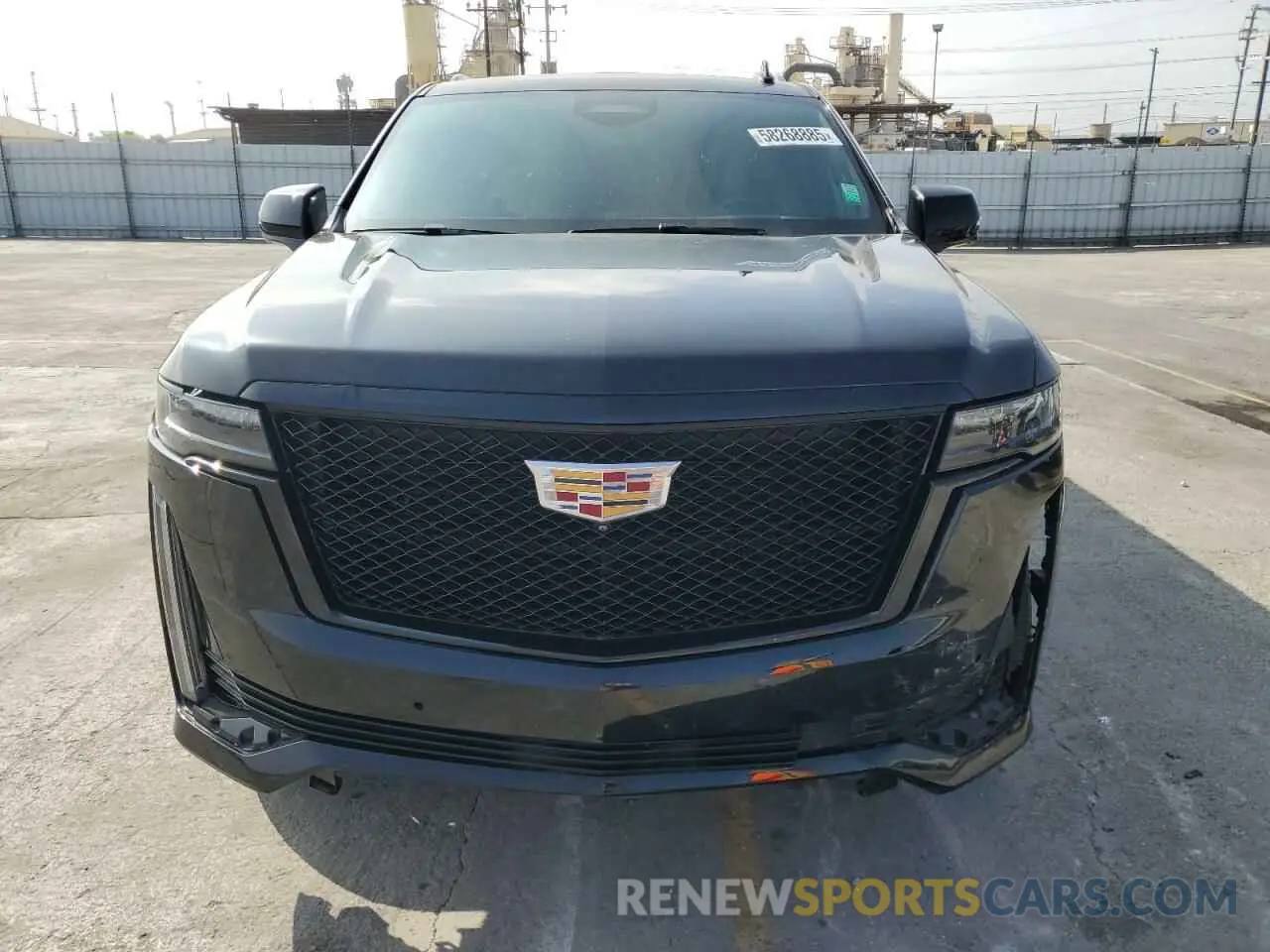 5 fotografías del automóvil dañado 1GYS3PKL2MR365209 CADILLAC ESCALADE 2021