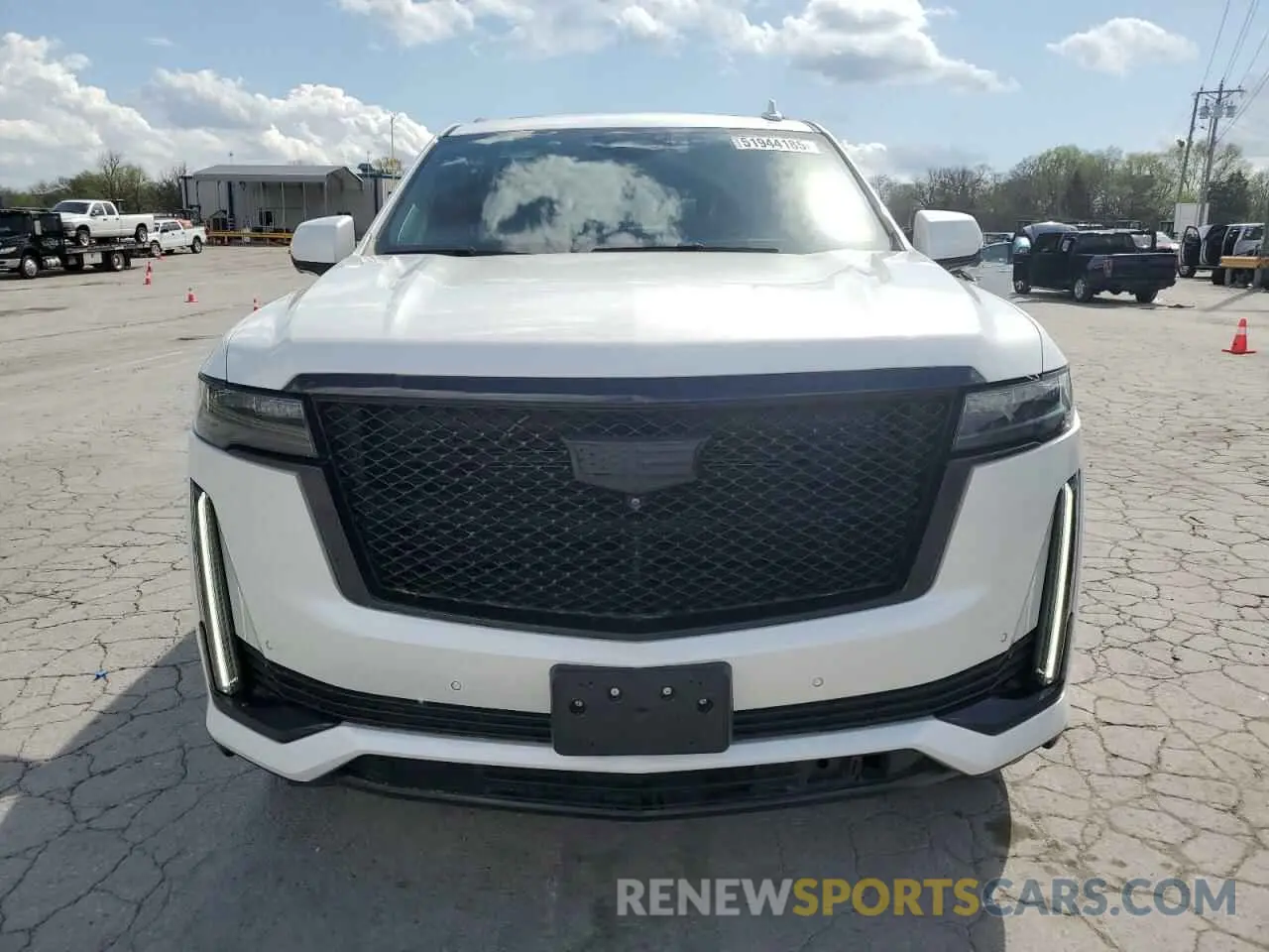 5 fotografías del automóvil dañado 1GYS3RKL3MR279550 CADILLAC ESCALADE 2021