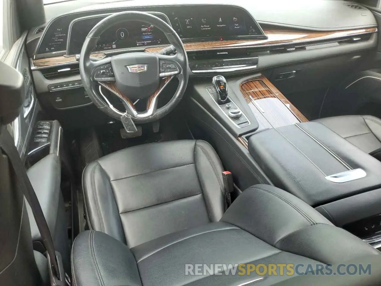 8 fotografías del automóvil dañado 1GYS4AKL3MR232470 CADILLAC ESCALADE 2021