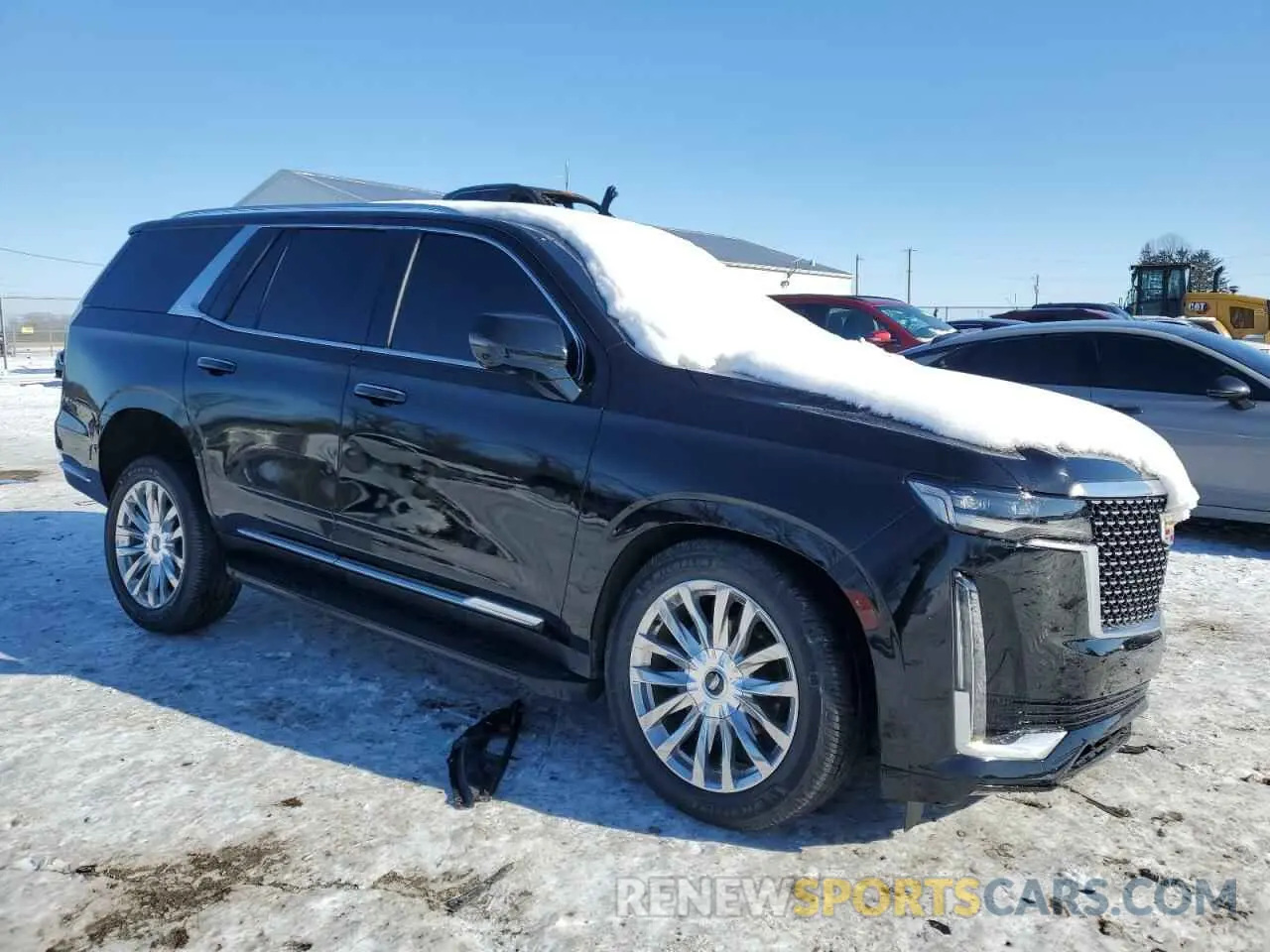 4 fotografías del automóvil dañado 1GYS4CKL6MR486671 CADILLAC ESCALADE 2021