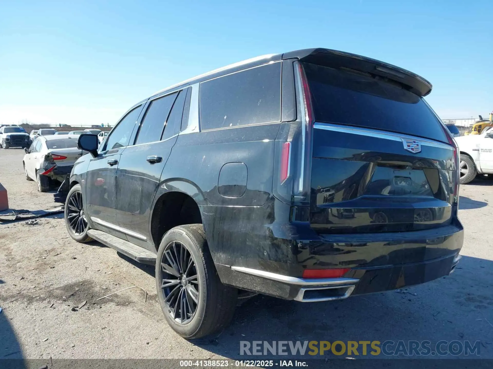 3 fotografías del automóvil dañado 1GYS4DKL6MR477152 CADILLAC ESCALADE 2021