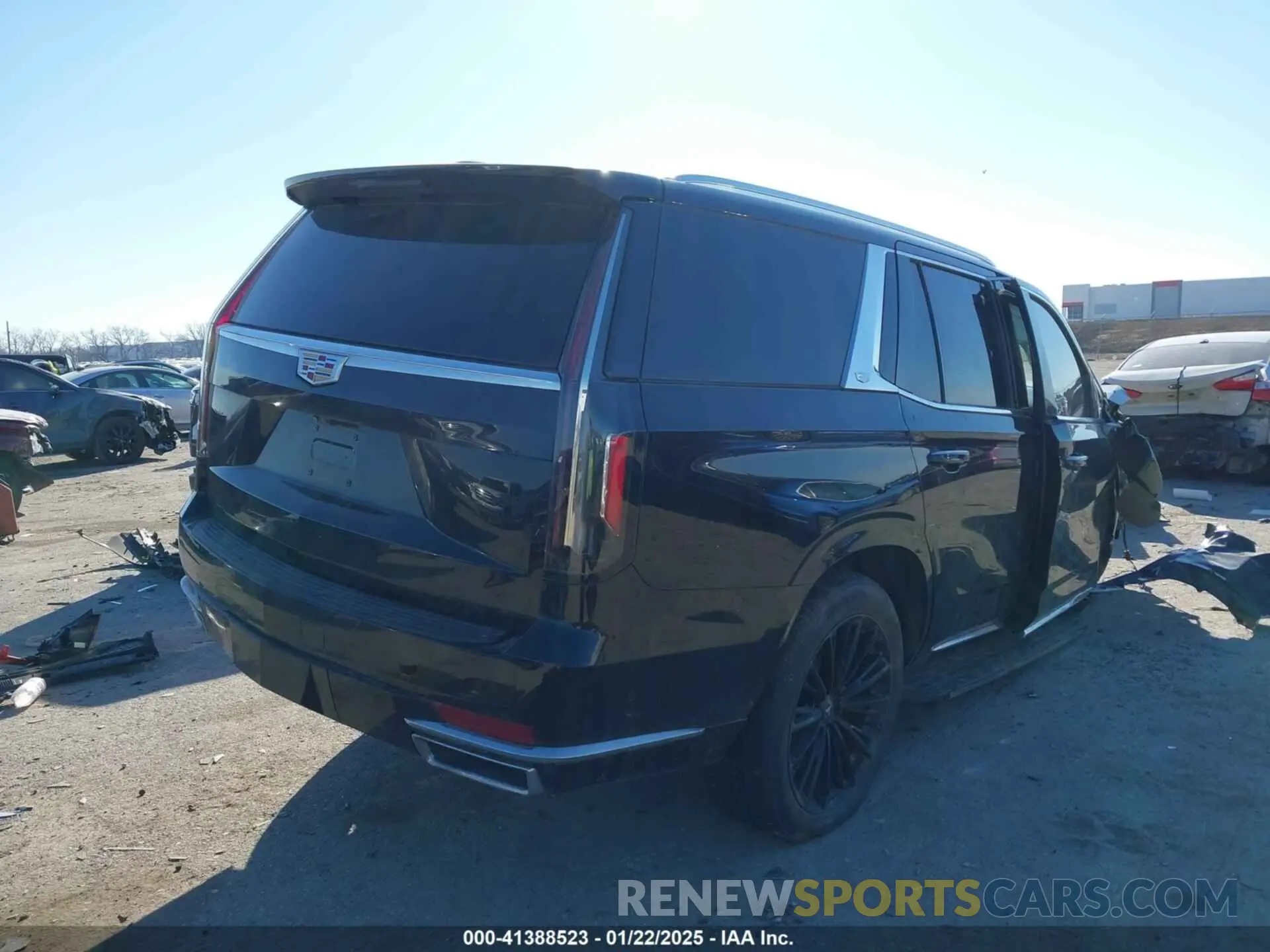 4 fotografías del automóvil dañado 1GYS4DKL6MR477152 CADILLAC ESCALADE 2021