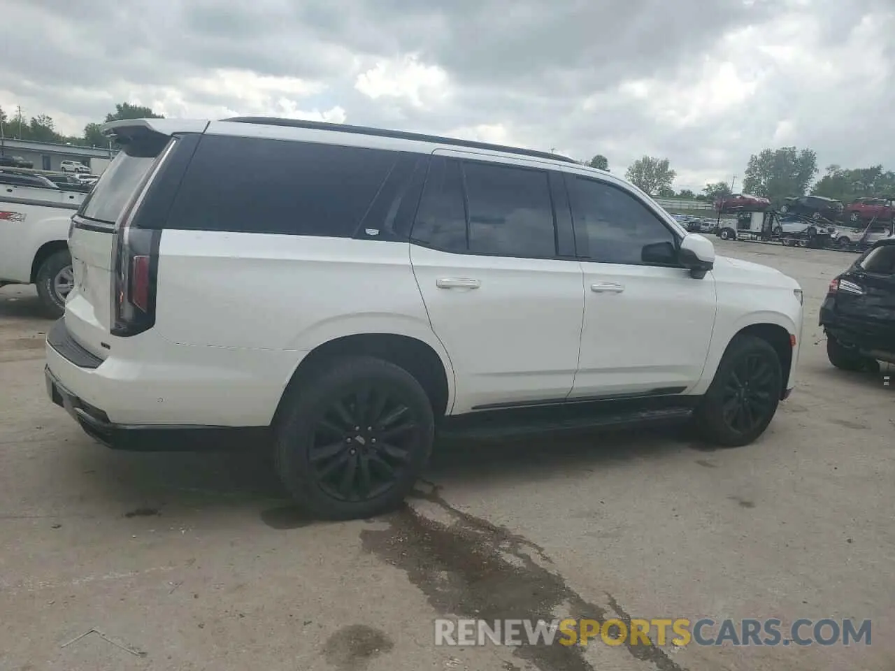 3 fotografías del automóvil dañado 1GYS4EKL3MR445409 CADILLAC ESCALADE 2021