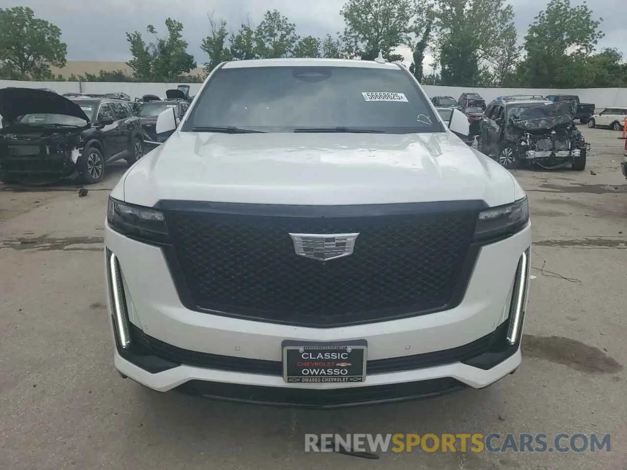 5 fotografías del automóvil dañado 1GYS4EKL3MR445409 CADILLAC ESCALADE 2021