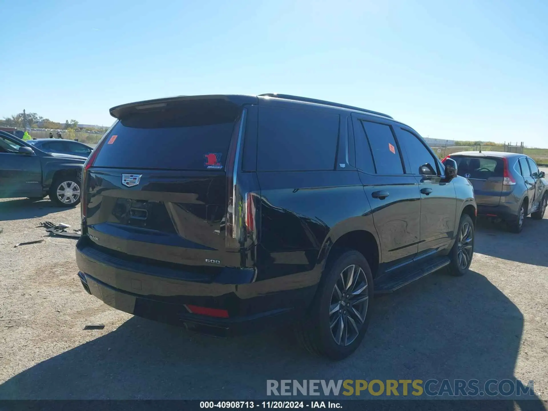 4 fotografías del automóvil dañado 1GYS4EKL9MR279767 CADILLAC ESCALADE 2021