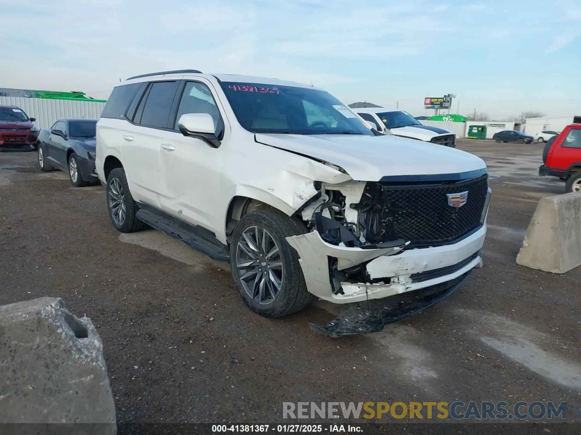 1 fotografías del automóvil dañado 1GYS4EKLXMR278997 CADILLAC ESCALADE 2021