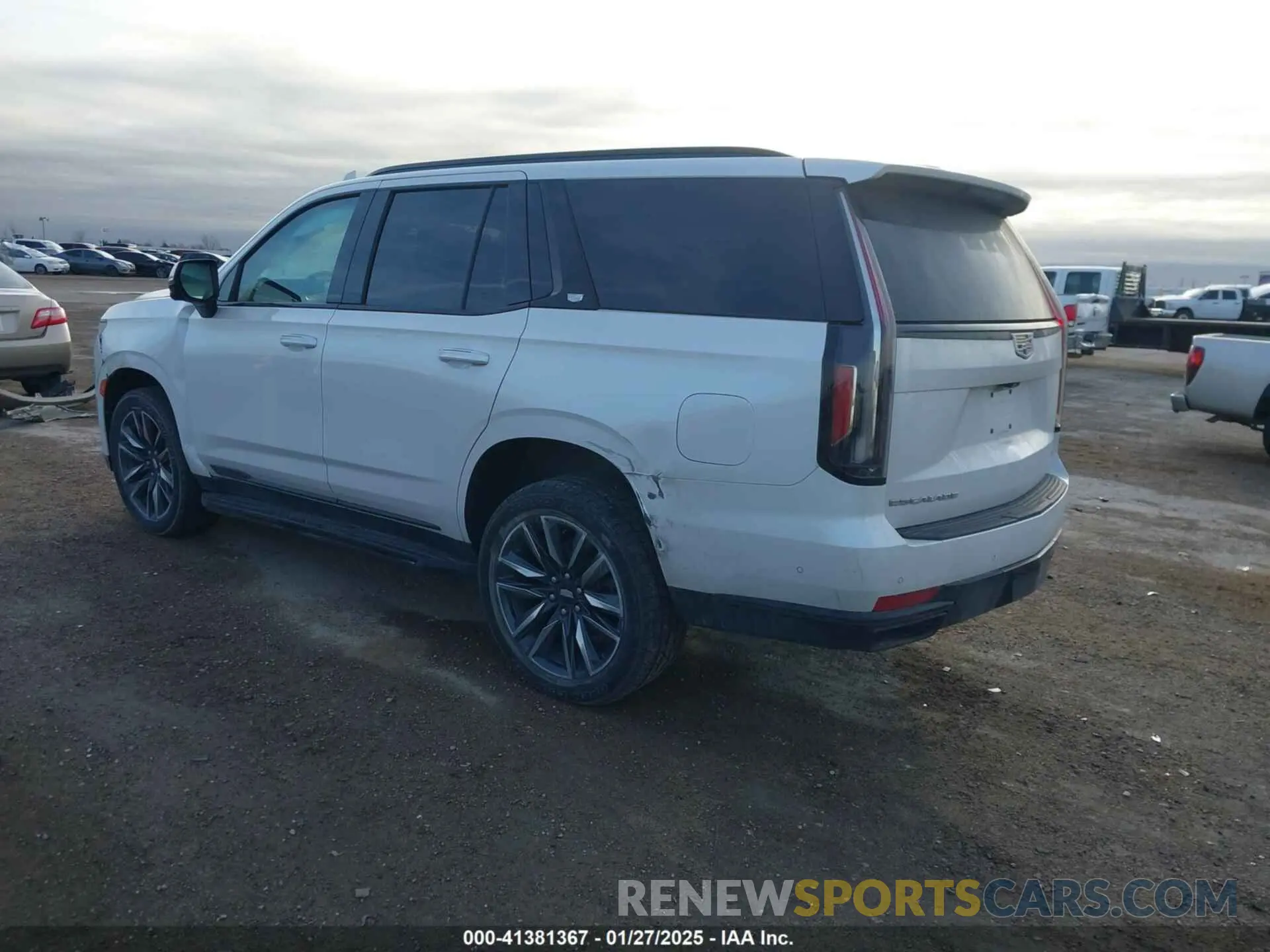 3 fotografías del automóvil dañado 1GYS4EKLXMR278997 CADILLAC ESCALADE 2021