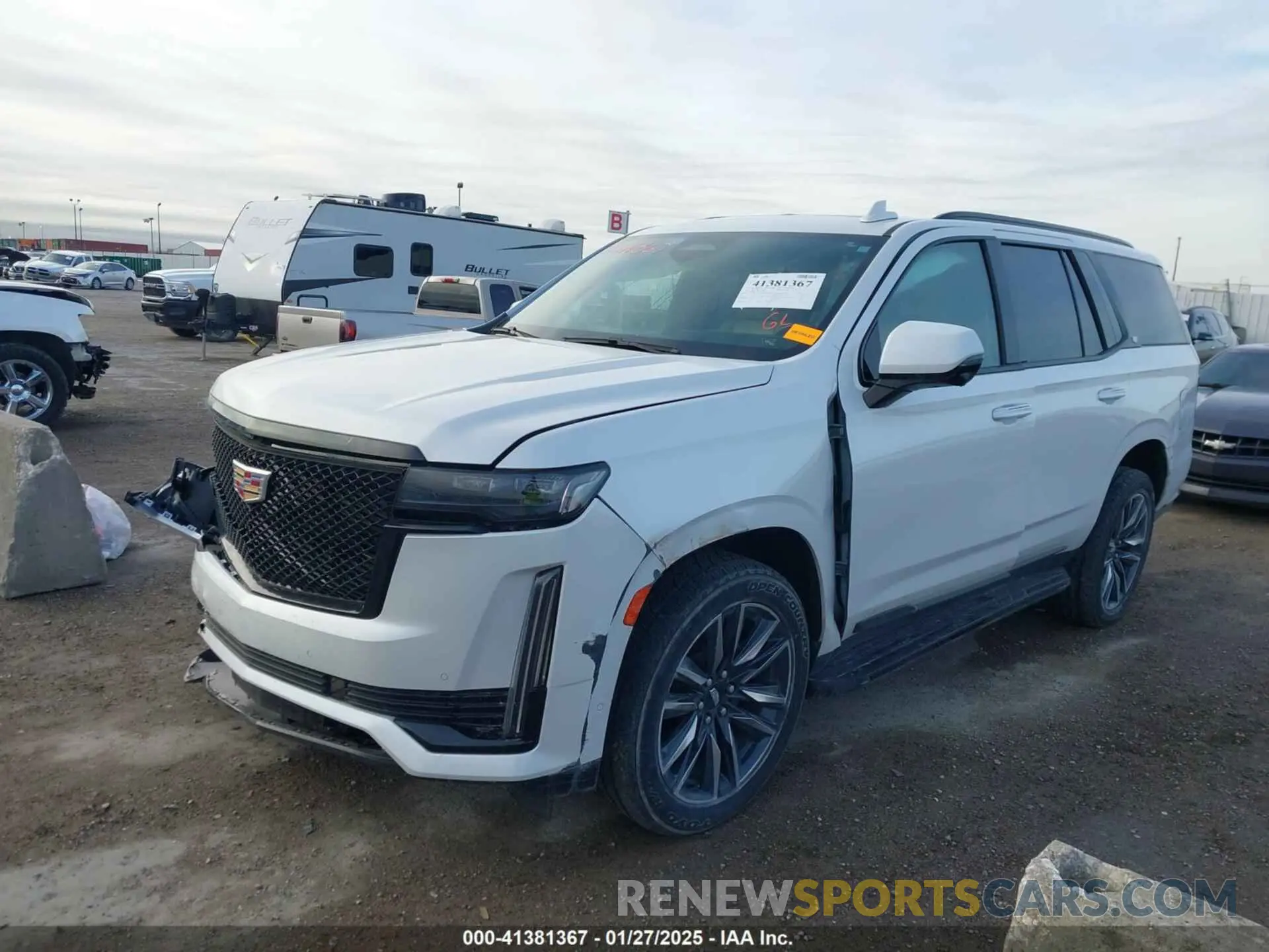 6 fotografías del automóvil dañado 1GYS4EKLXMR278997 CADILLAC ESCALADE 2021