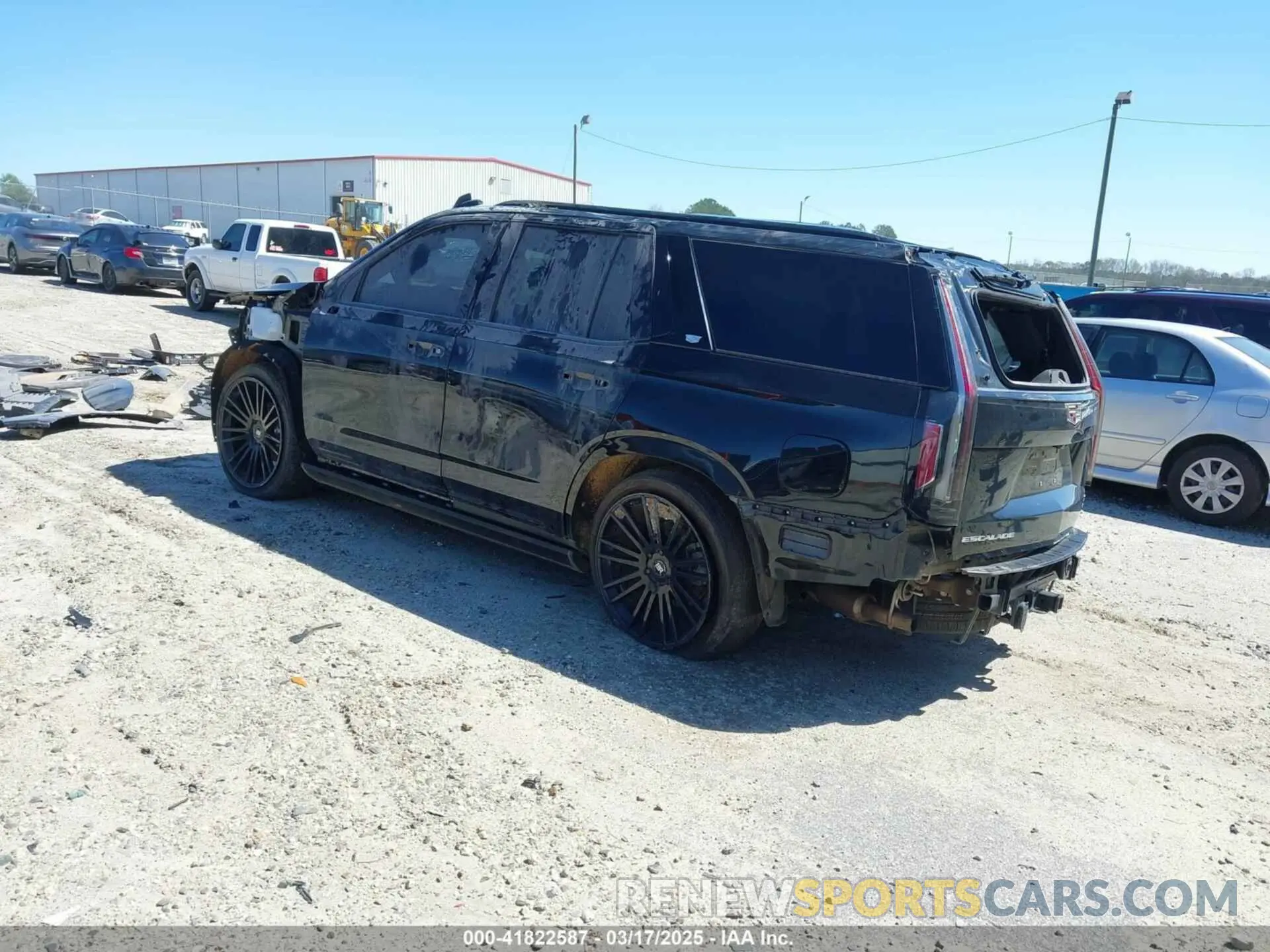 3 fotografías del automóvil dañado 1GYS4FKL0MR236098 CADILLAC ESCALADE 2021