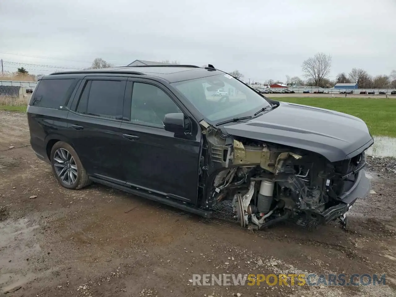 4 fotografías del automóvil dañado 1GYS4FKL0MR408940 CADILLAC ESCALADE 2021