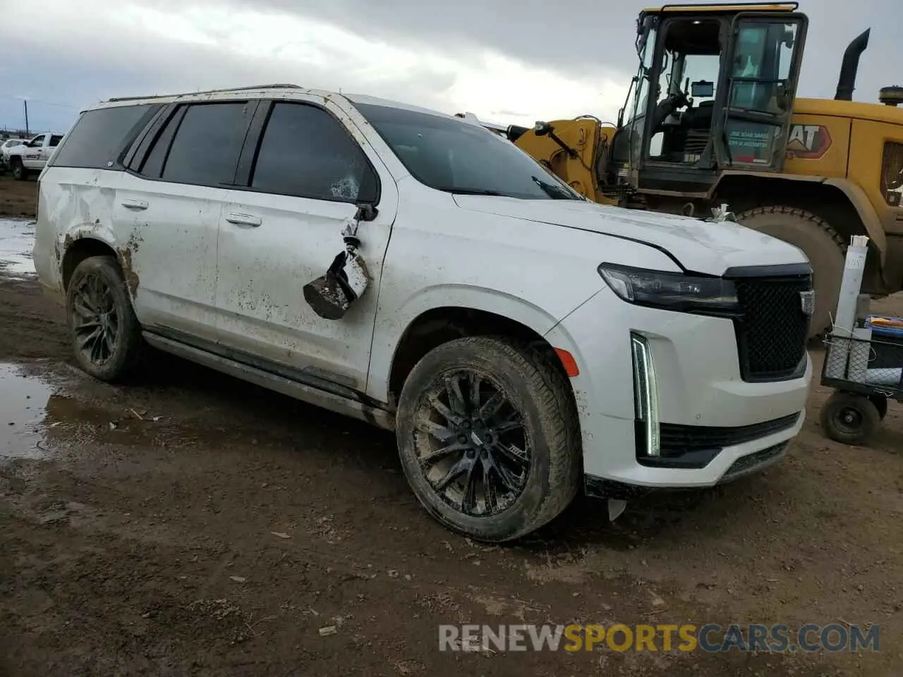 4 fotografías del automóvil dañado 1GYS4FKL7MR230847 CADILLAC ESCALADE 2021