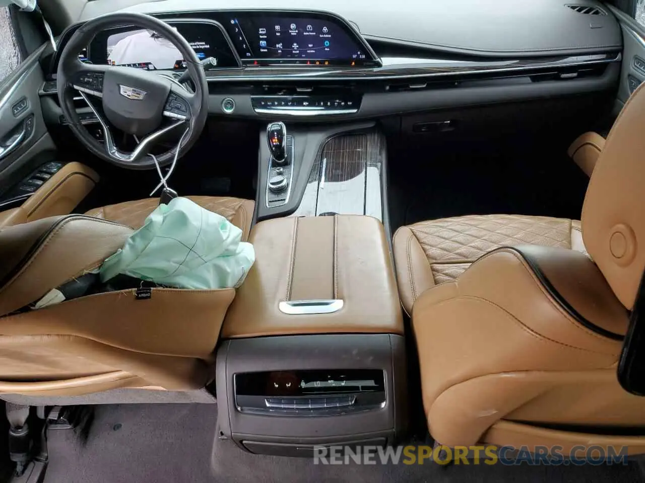 8 fotografías del automóvil dañado 1GYS4FKL7MR230847 CADILLAC ESCALADE 2021