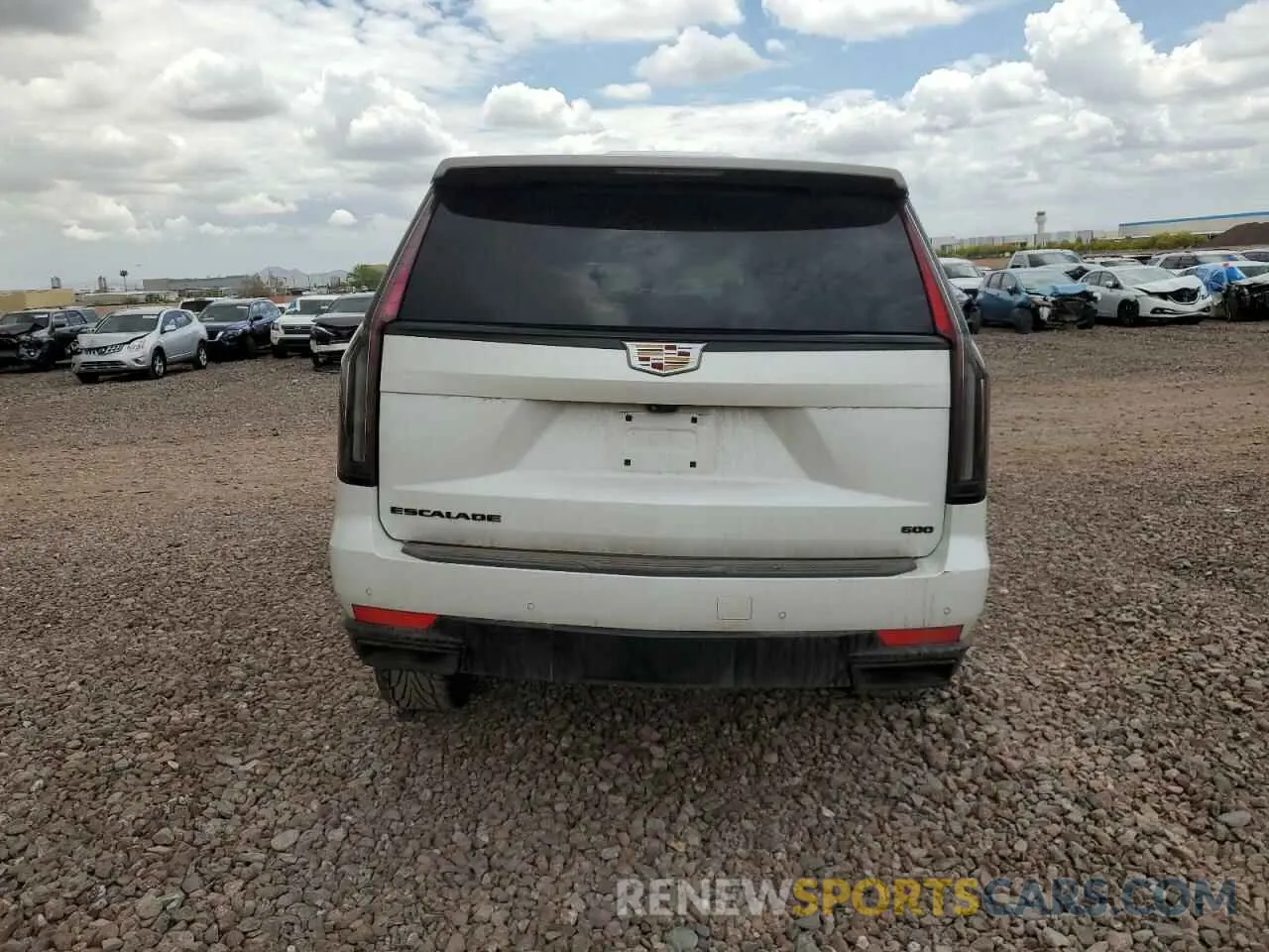 6 fotografías del automóvil dañado 1GYS4FKL8MR304647 CADILLAC ESCALADE 2021