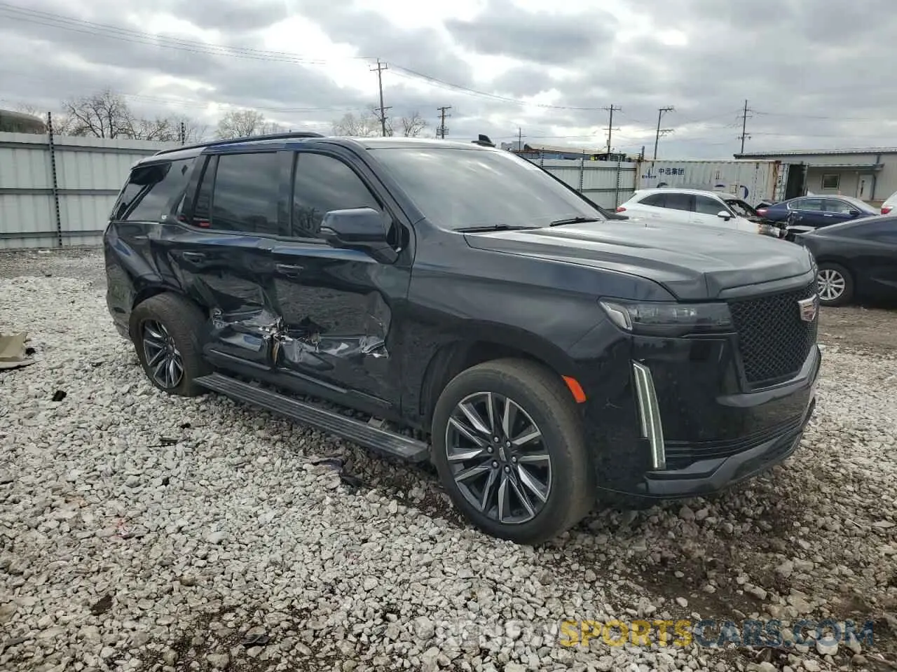4 fotografías del automóvil dañado 1GYS4FKL9MR185572 CADILLAC ESCALADE 2021