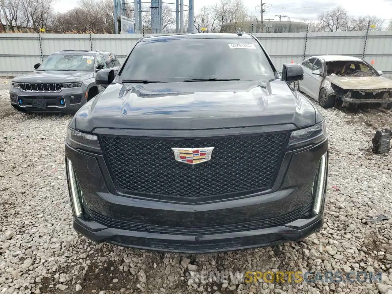 5 fotografías del automóvil dañado 1GYS4FKL9MR185572 CADILLAC ESCALADE 2021