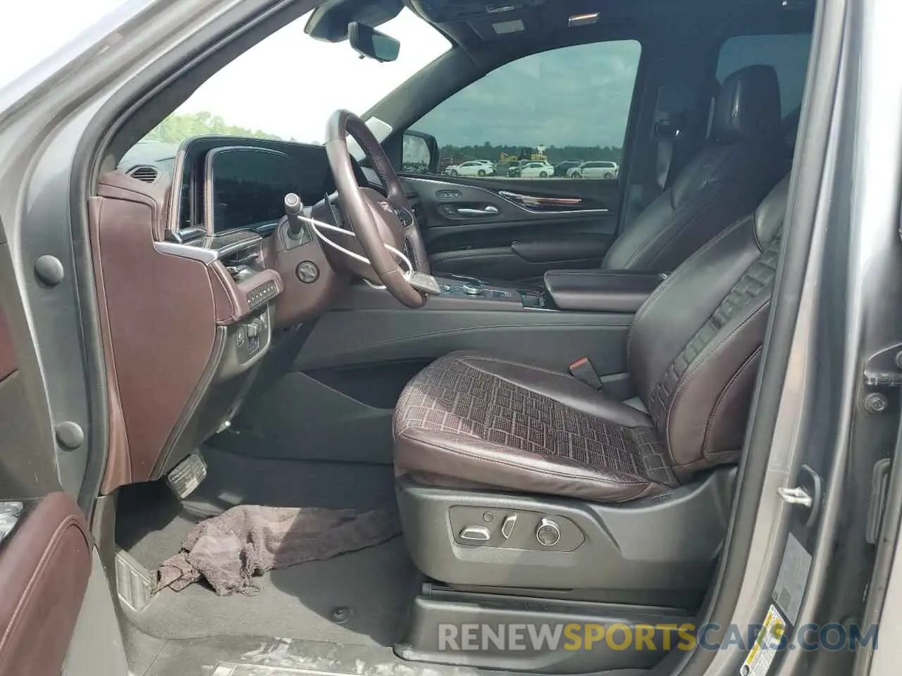7 fotografías del automóvil dañado 1GYS4MKL5MR384302 CADILLAC ESCALADE 2021