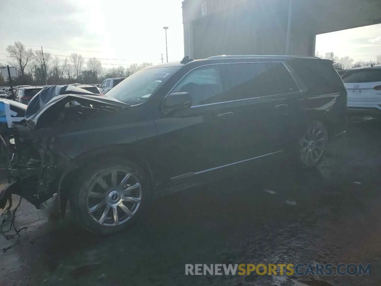 1 fotografías del automóvil dañado 1GYS4MKLXMR343647 CADILLAC ESCALADE 2021