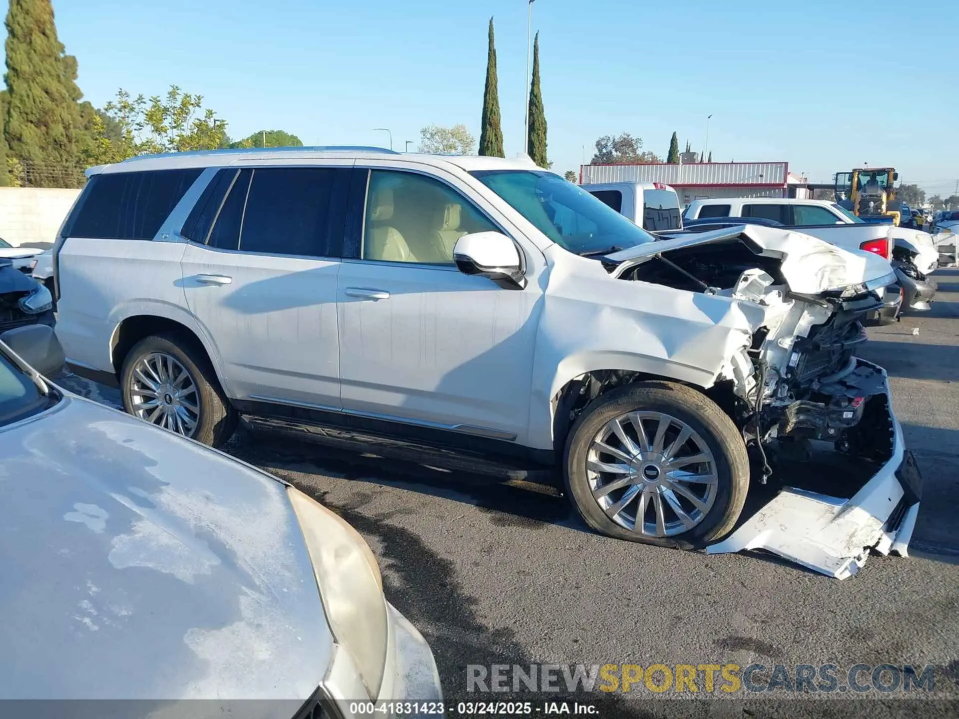 14 fotografías del automóvil dañado 1GYS4BKLXNR162960 CADILLAC ESCALADE 2022