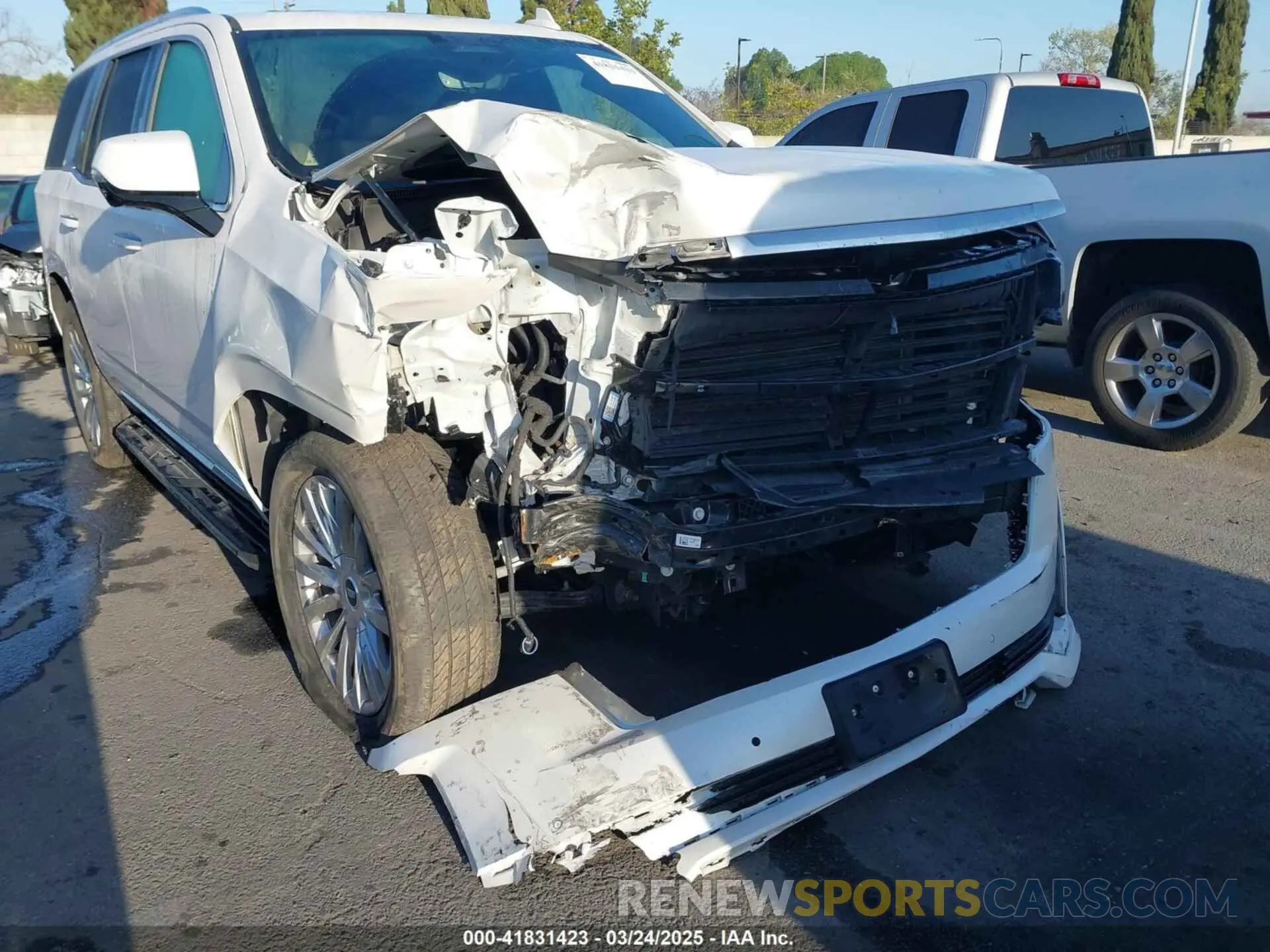 6 fotografías del automóvil dañado 1GYS4BKLXNR162960 CADILLAC ESCALADE 2022