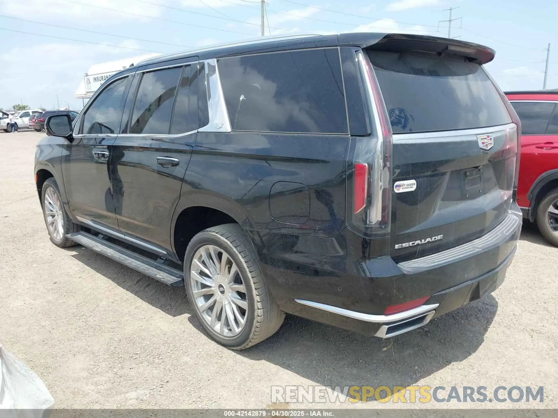 3 fotografías del automóvil dañado 1GYS4CKL4NR192834 CADILLAC ESCALADE 2022