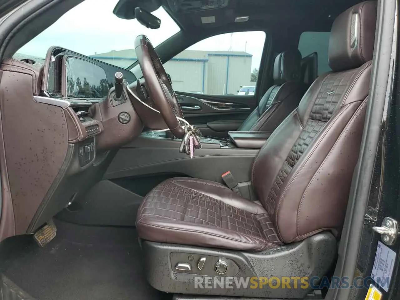 7 fotografías del automóvil dañado 1GYS4GKL4NR277079 CADILLAC ESCALADE 2022