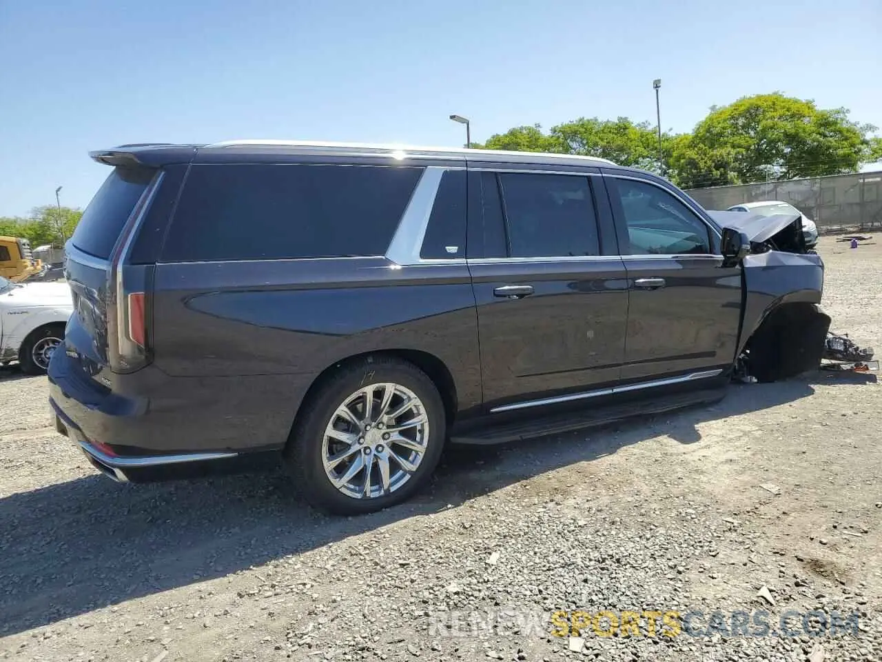 3 fotografías del automóvil dañado 1GYS4KKL8NR149625 CADILLAC ESCALADE 2022